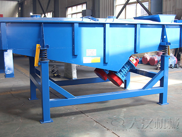 直線振動篩相對比旋振篩，體積較大，但其輸送量也相對比較大，該產品主要適用于一些粉狀，顆粒狀無水份的物料。